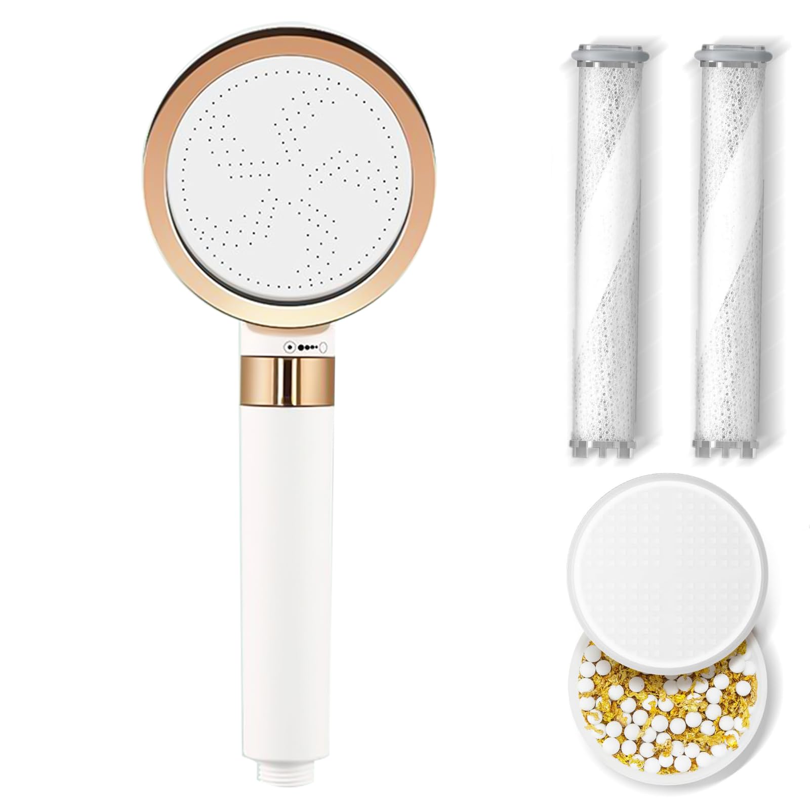 STAYOUNG Shower Filter - Handheld Shower Head,Water Filter Shower for Hair Loss,Healthier Skin & Hair,Bathroom Accessories,Lab-Tested Chlorine Removal