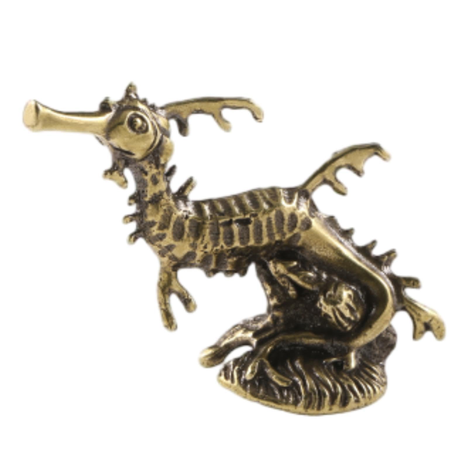 TWISAXC Cer Seahorse Figurines Sculpture Collectible Gift For Bookshelf Display Miniature Cer Ornament Crafts Decorative Art Cashier Registration Area Tea Pet