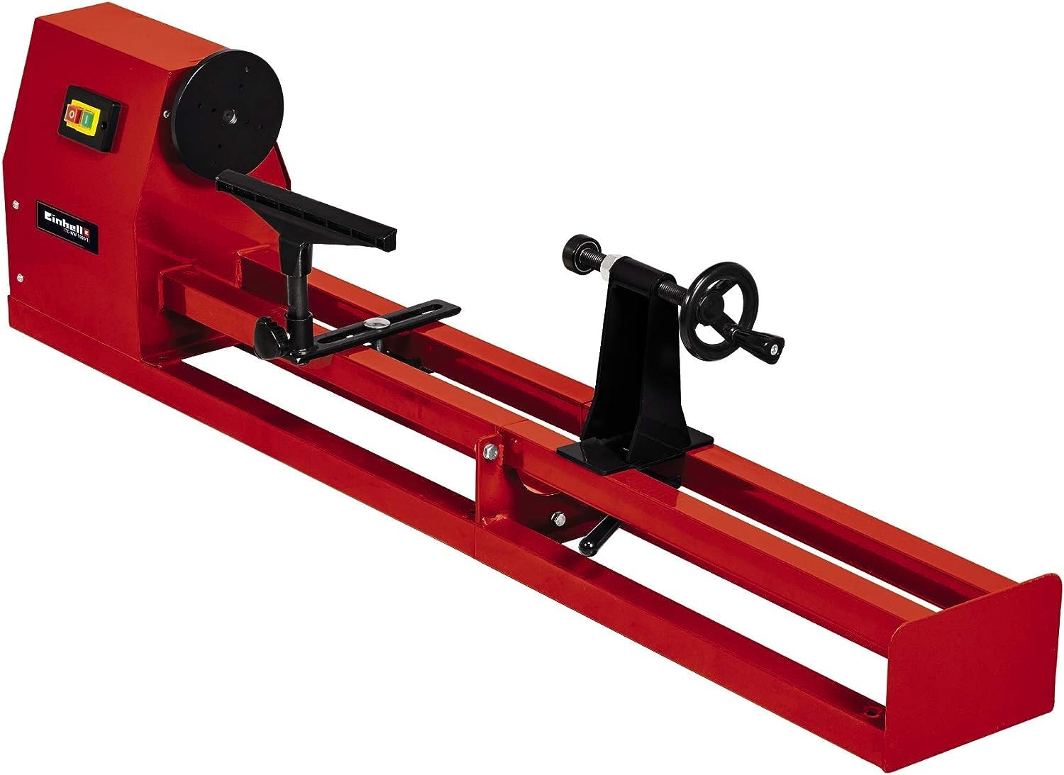 Einhell Drechselbank TC-WW 1000/1 (350 W, max. Drechseldurchmesser 280 mm, Spindeldrehzahl 890/1260/1760/2600 min-1, Reitstock mit Spindelspitze, inkl. Stirnmitnehmer, Planscheibe)