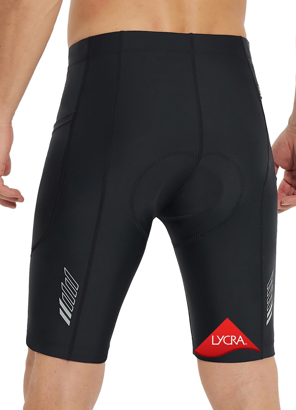 BALEAF Men's Padded Bike Shorts Cycling Tights Road Bicycle MTB Accessories Pockets UPF 50+