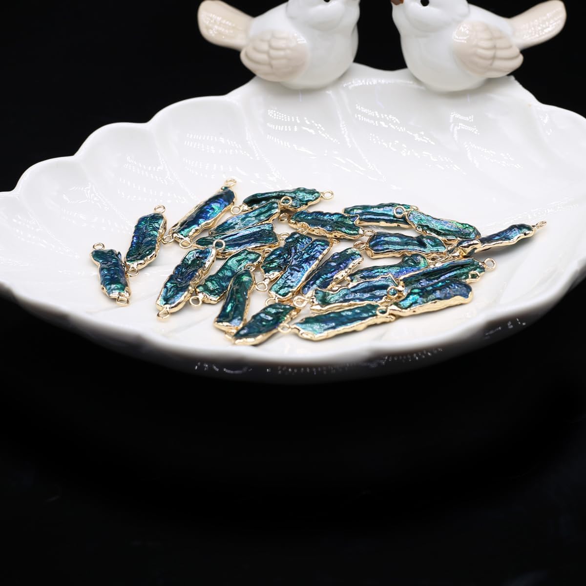 5 Pcs Natural Pearl Connectors Cultured Freshwater White Pearl Pendant Link Charms for Jewelry Making - Image 6