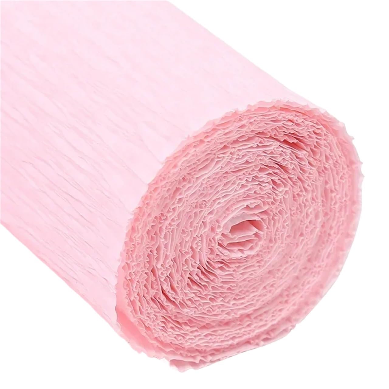 Rotoli di Carta Crespa 6 Rotoli di Carta crespa Fai da Te for Decorazioni Floreali, Carta da Regalo, Rotolo di Carta crespa Origami Fatta a Mano(Light Pink)