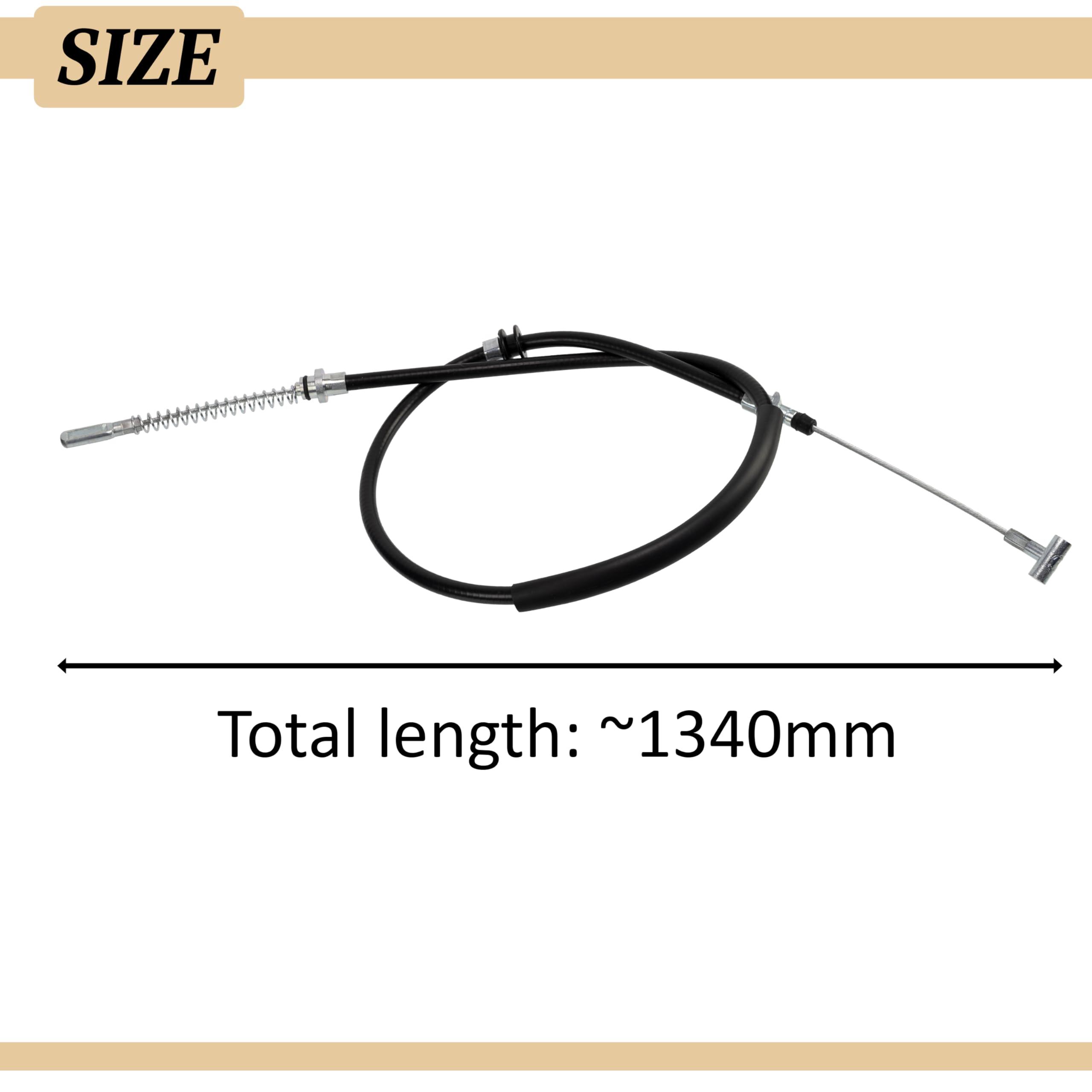 AERZETIX - C71990 - Cavo freno a mano - lato di montaggio asse posteriore destro - compatibile con numeri OE 504003617