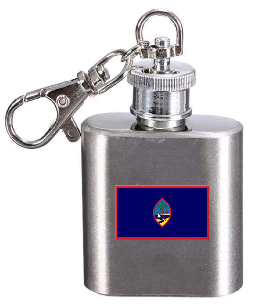 Flasque porte-clés Guam pour randonnée et voyage, fiole de poche en acier