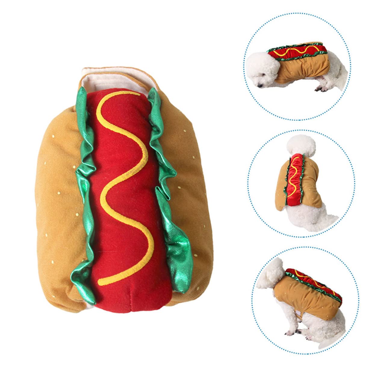 BESPORTBLE Disfraz De Festival para Mascotas Ropa Abrigada para Perros y Gatos para Fiestas De Navidad Halloween o Cumpleaños Diseño Decorativo