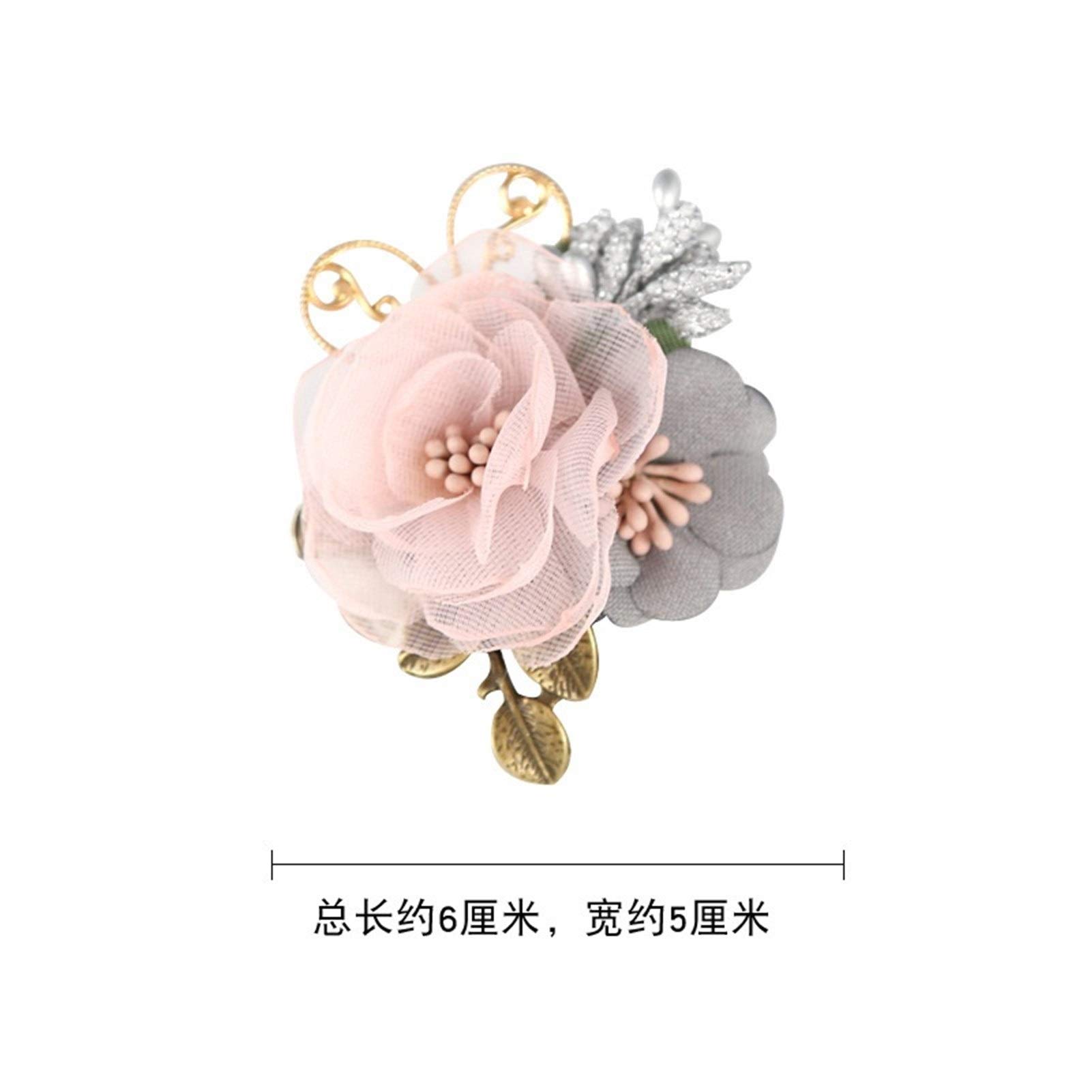Broche de Cinta para Mujer, Broche de Tela, Ramillete de Flores para cárdigan, Chal, alfileres y broches, Accesorios de Ropa