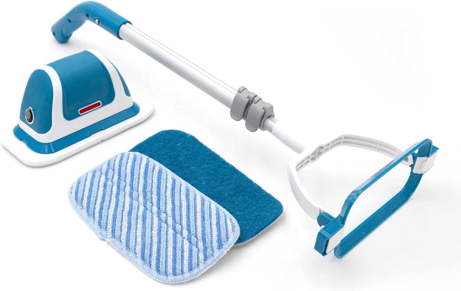 Cordless Scrubber with Vibration Power Home-use Clean Tool, 2-in-1 Mop System as Hand & Floor Mop - Includes 2 Attachments,Multi Electri- Wiper for Easy Mopping