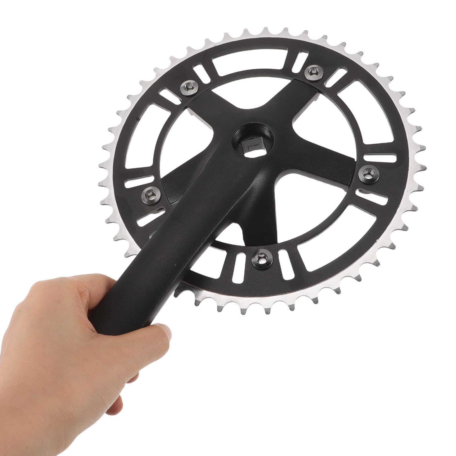 Homoyoyo Platos y Bielas de Bicicleta 46t 170mm en Aleación Negro