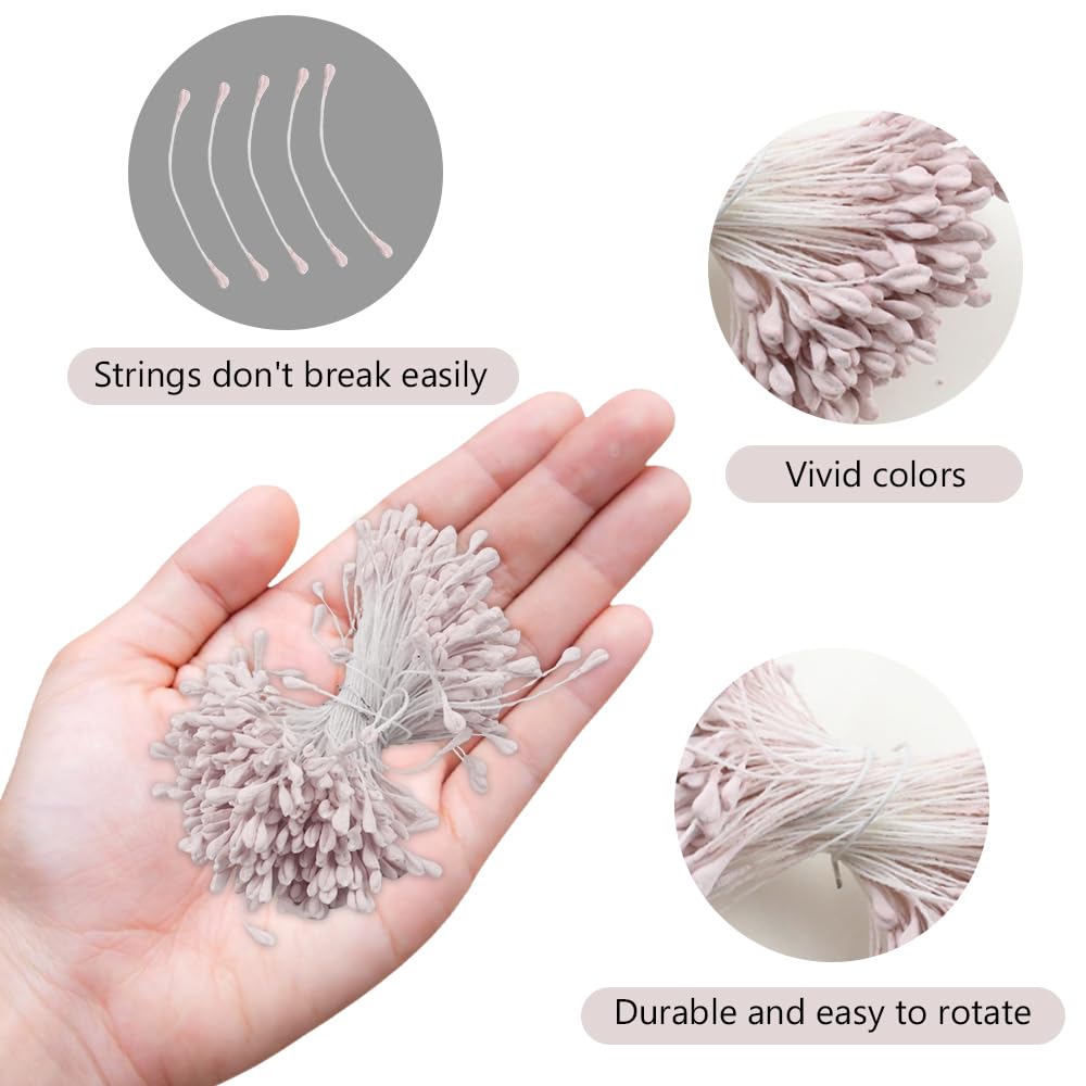 350 Pièces étamines Fleurs Double Tête - Cure-pipe Pour Bouquets DIY - Loisir Créatif Enfants/adultes