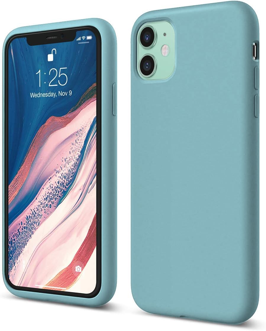 DIZORO® Silicone Back Case for iPhone 11, Soft-Touch Phone Microfiber Silicone Back Cover for iPhone 11 - Cactus