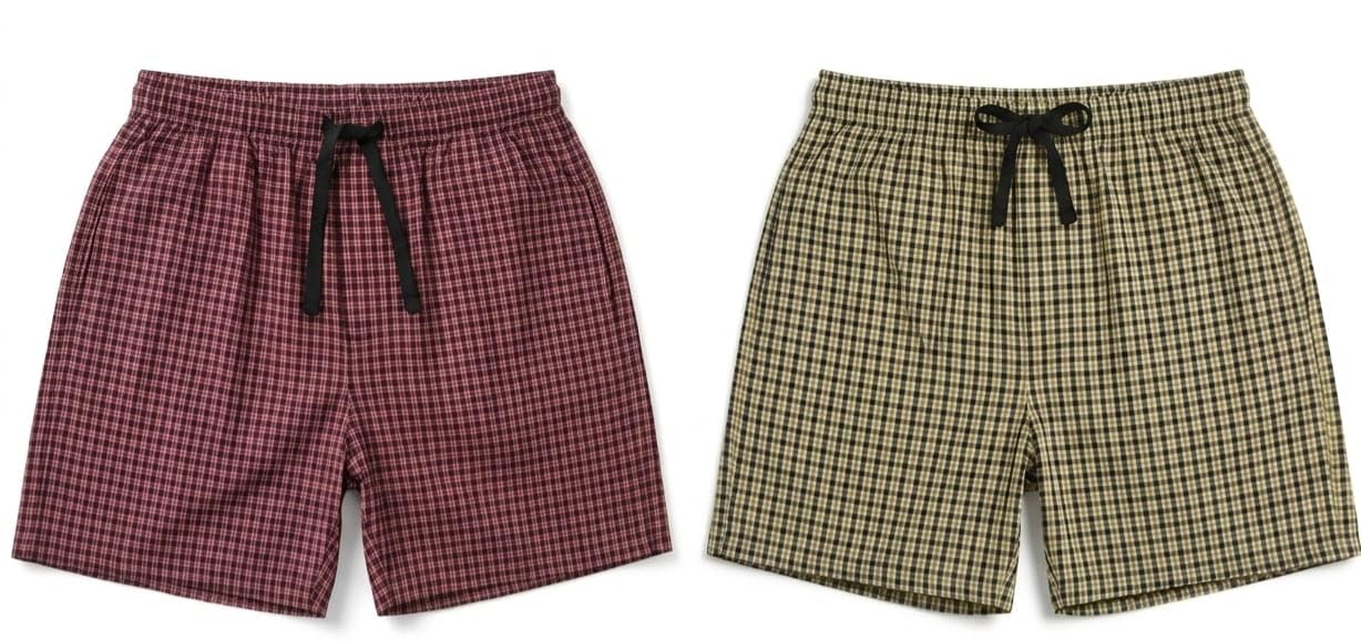 Men's 100% Cotton Checkered Shorts - Soft & Breathable Casual Lounge Shorts | Comfortable Bottoms with Dual Pockets | Relaxed Fit Plaid Check Shorts for Mens-picture-28