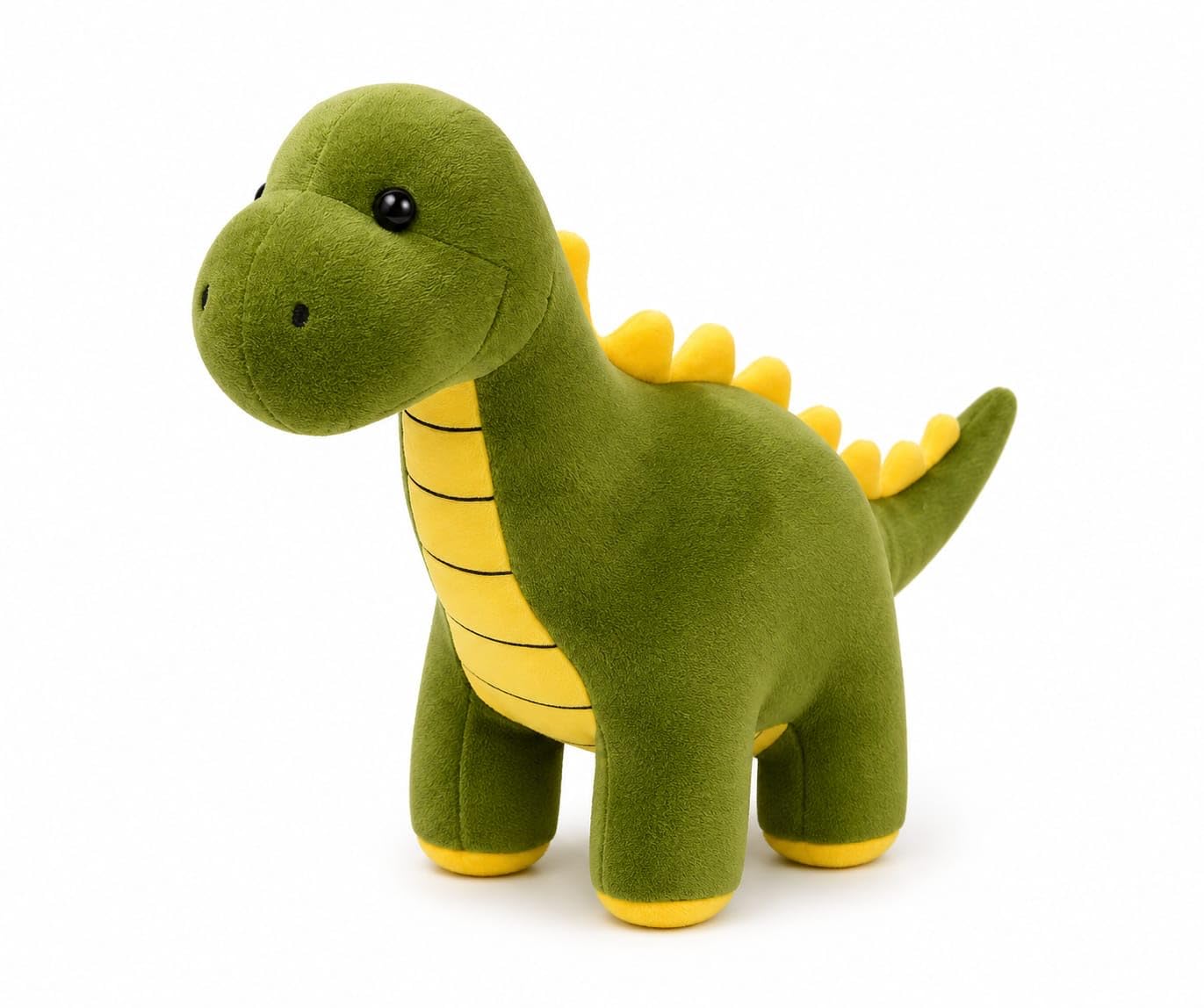 Amazon Brand Hiral's Plush Dinosaur Soft Toy, Green and Yellow, Soft Stuffed Suitable for Boys, Girls and Kids-picture-11