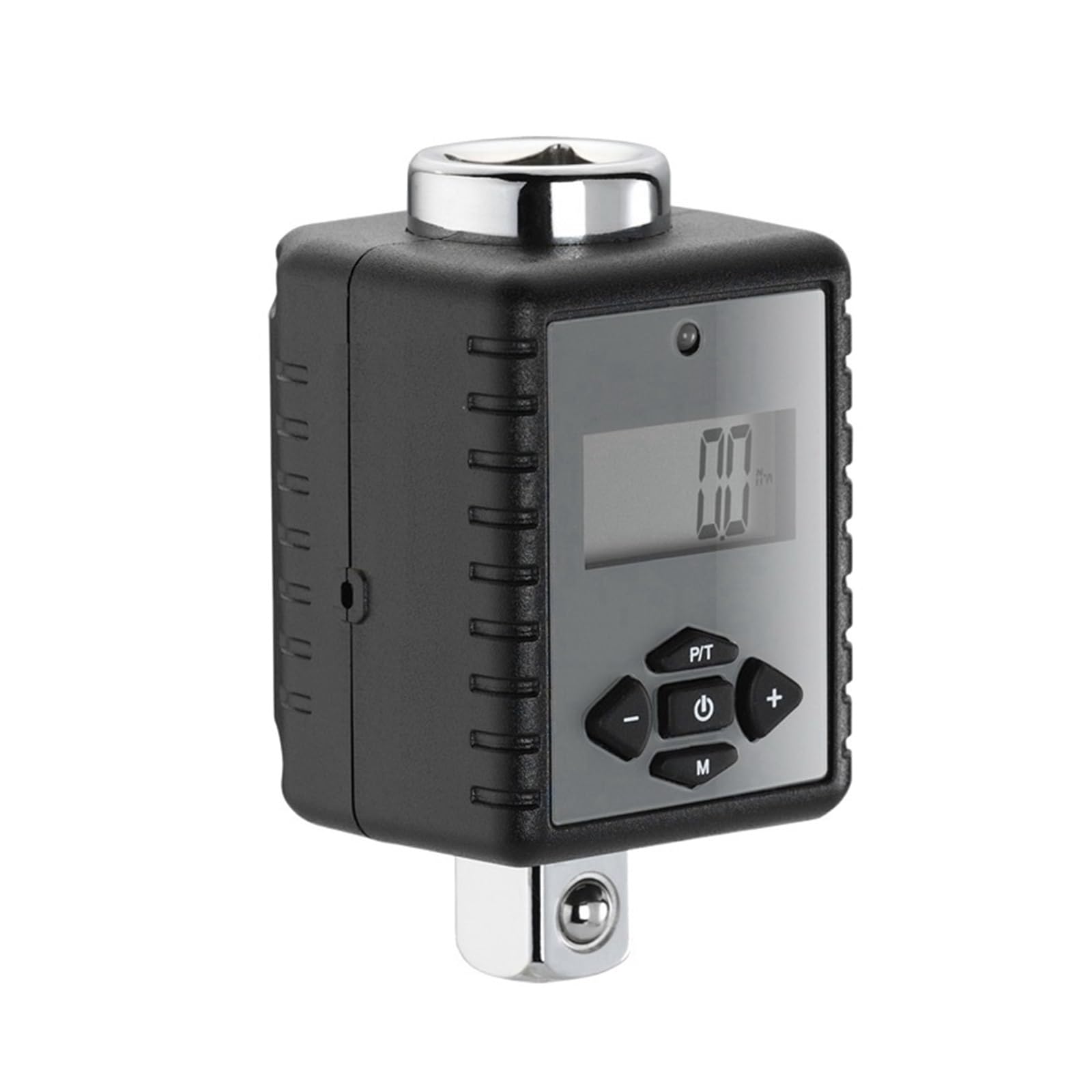 Cyfrowy adapter momentu obrotowego, 0.3-200N trzyczęściowy cyfrowy klucz dynamometryczny 1/2 1/4 uniwersalny 3/8 "naprawa głowicy wyświetlacza regulowany do samochodu rowerowego(10-200N)