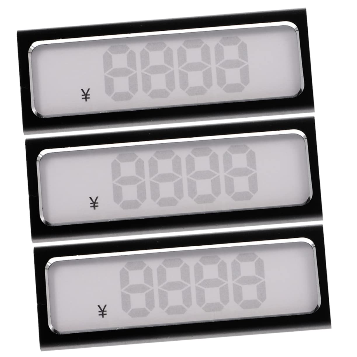 ARTIBETTER 3pcs Display Board Stand Adjustable Prices Tag Pricing Holder Number Tags Sign Prices Tag Label Retail Alloy Label Holder Practical Label Holder Aluminum Alloy Black