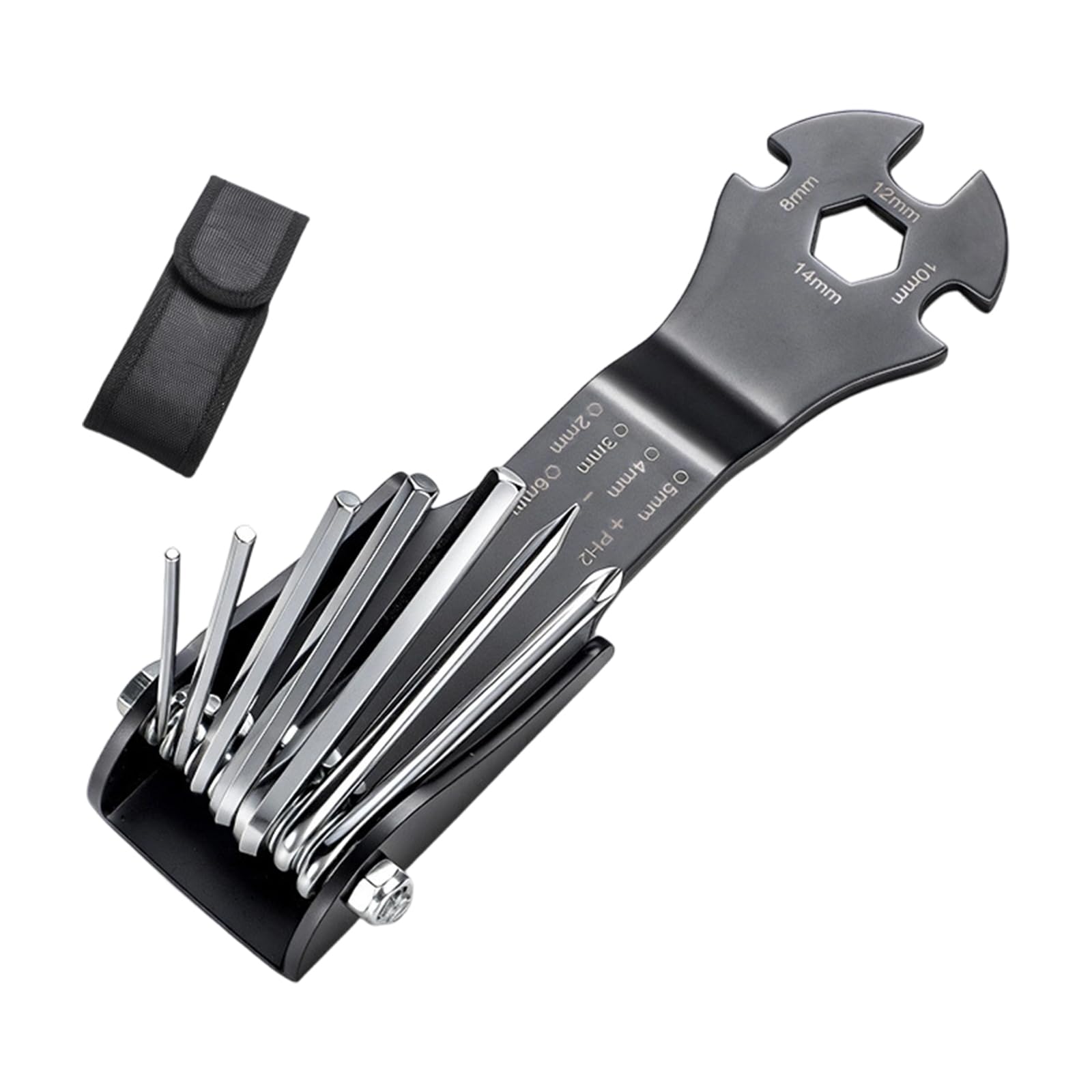 Geavonyg Allen Screw Wrench 11 In 1 Foldable Wrench Set Steel Hexagonal Tool Foldable For Automotive Repair And Diyer Maintenance Set