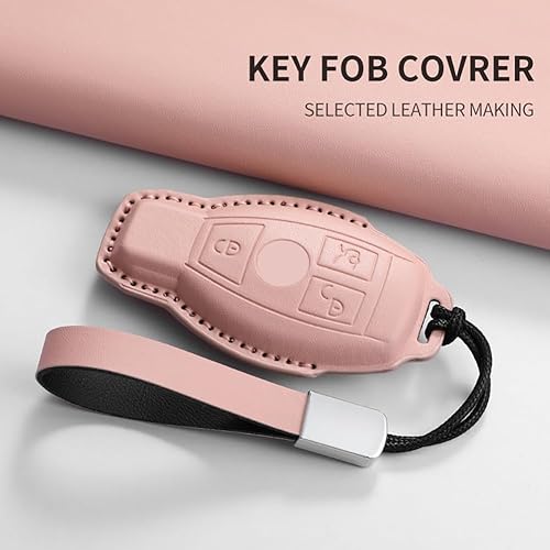 Vista 43 de Funda para llavero Mercedes Benz, Mercedes Benz Key fob Cover Mercedes Benz Llavero Accesorios ZPK, Tipo A02 Naranja