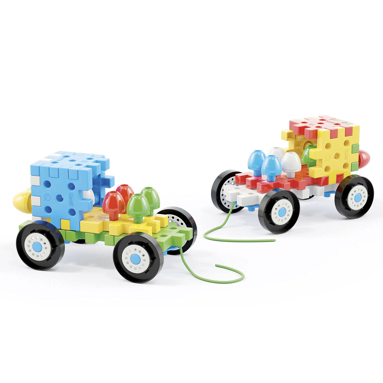 Quercetti 2290 - Peggy Jumbo Vehicles: Giocattolo Per Bambini Con Veicoli E Pioli