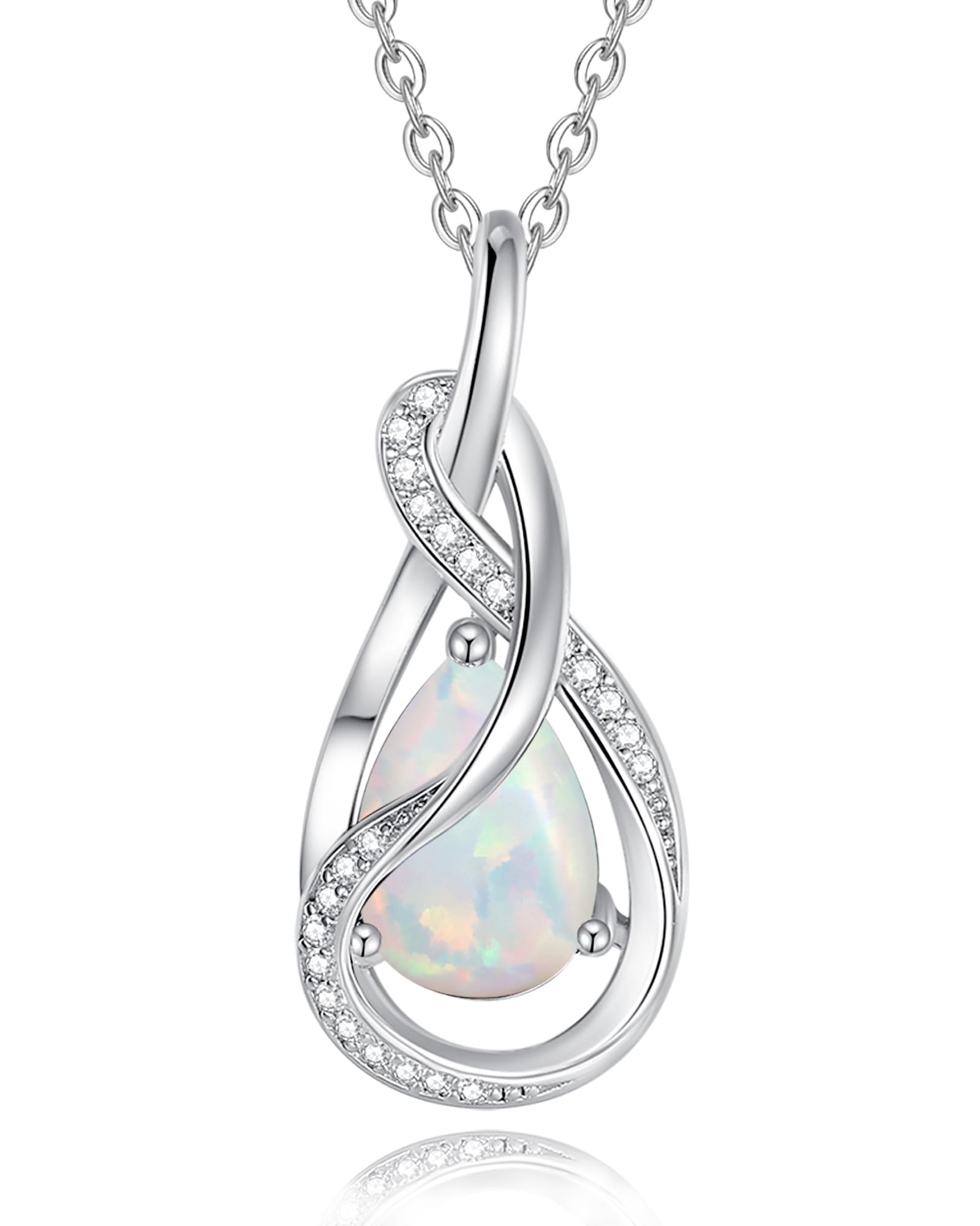 FANCIME Mondstein Halskette Damen Juni Geburtsstein Kette St