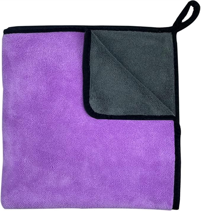 Image of NapkinKART Microfiber Cleaning Cloth - Ultra Soft, Highly Absorbent & Reusable | Lint-Free Multipurpose Towel for Car, Kitchen, Glass & Household Cleaning (Pack of 1 /Purple)