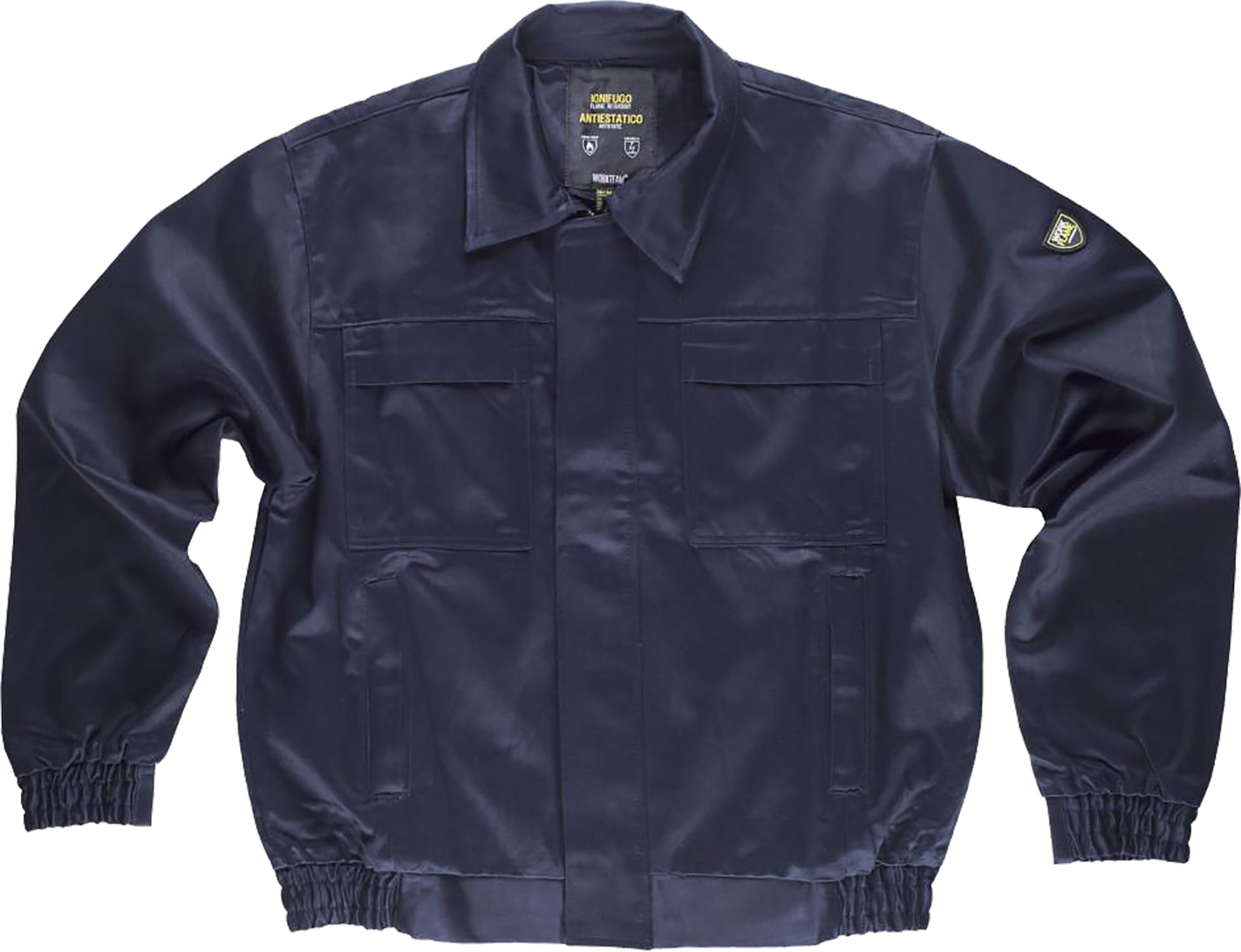 WORKTEAM Cazadora Ignífuga y Antiestática con cremallera oculta. IGNIFUGO EN11612 Y ANTIESTATICO EN1149-5. Unisex