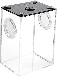 iplusmile Caixa De Alimentação De Répteis Caixa De Alimentação De Répteis Terrário Lagarto Terrário Tanque De Répteis Portátil Gecko Habitat Casa Caixa De Répteis Caixa De Criação De Geckos