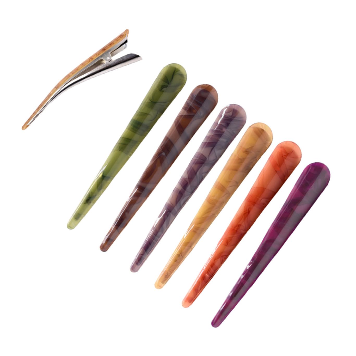 FRCOLOR 12 Pinzas Para El Pelo Con Pinzas Para Peluquería Pinzas Para El Pelo Con Boca