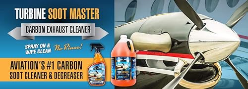 Miniatura 3 de Turbine Soot Master - Desengrasante de aviones - Eliminador de hollín de carbono y escape para aviones - Diseñado para aviones turbohélice - Detalle