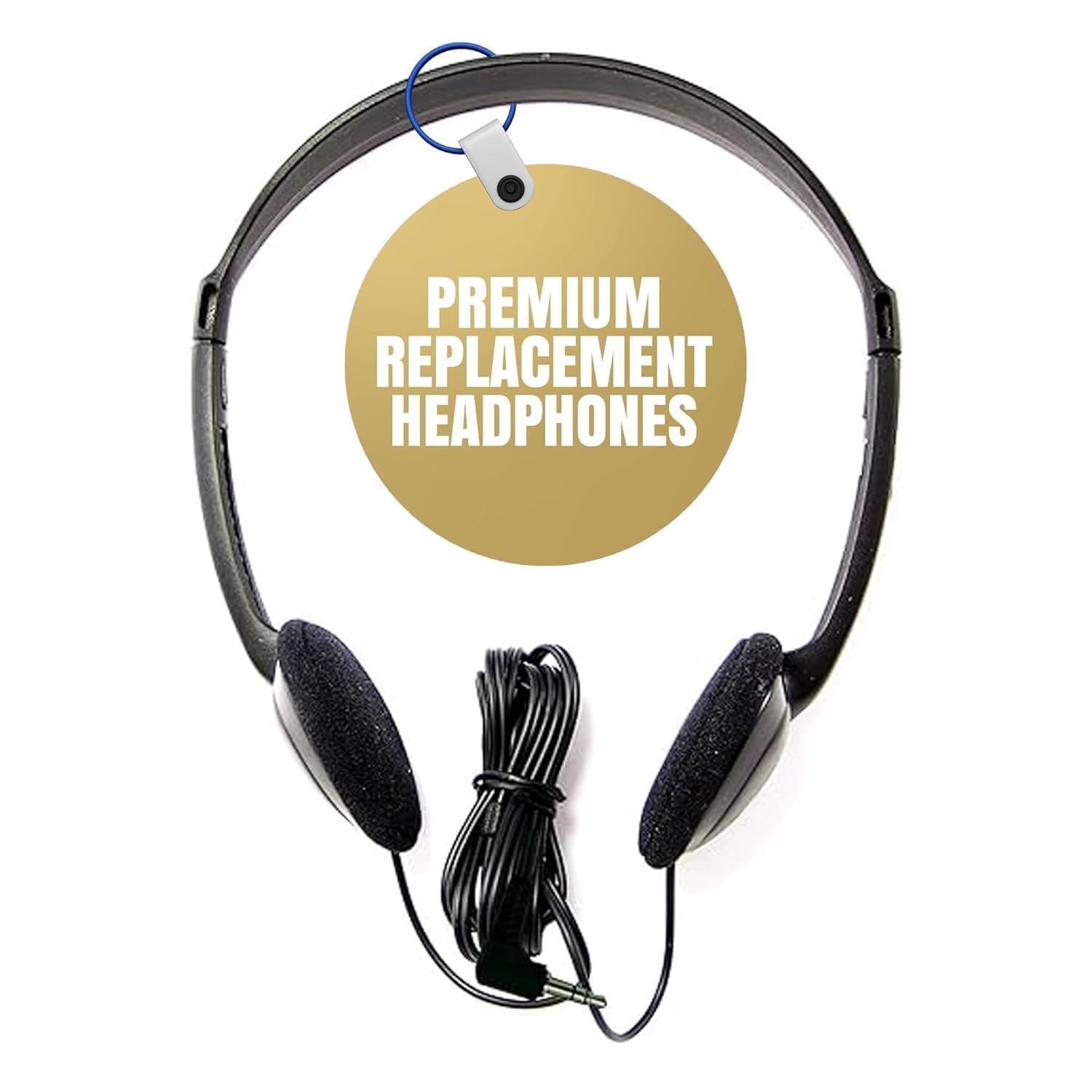 SuperEar Premium - Small Replacement Lightweight Headphones,Small, Portable and Comfortable Wired Headphones, Ideal for Pocket Talker Device and Sound