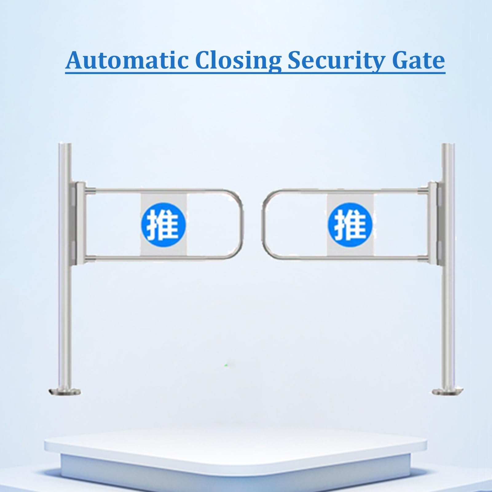 Puerta de seguridad de cierre automático, barrera de seguridad resistente de una sola entrada con mecanismo de autobloqueo, solución de control de acceso