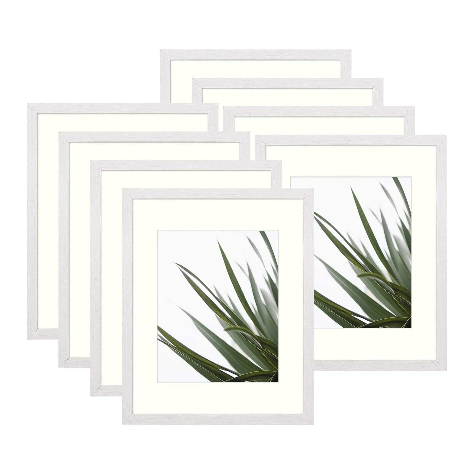 MH Traders 16 x 12 Picture Frame 5Pcs White - Wall Mounted Photo Frame for Pictures Posters & Certificates - 40 x 30 CM Size Compact Picture Frames