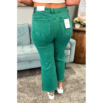 Poppy and Seed Zenana Colored Denim Wide Leg Cropped Frayed Poppy and Seed Zenana Colored Denim Wide Leg Cropped Frayed