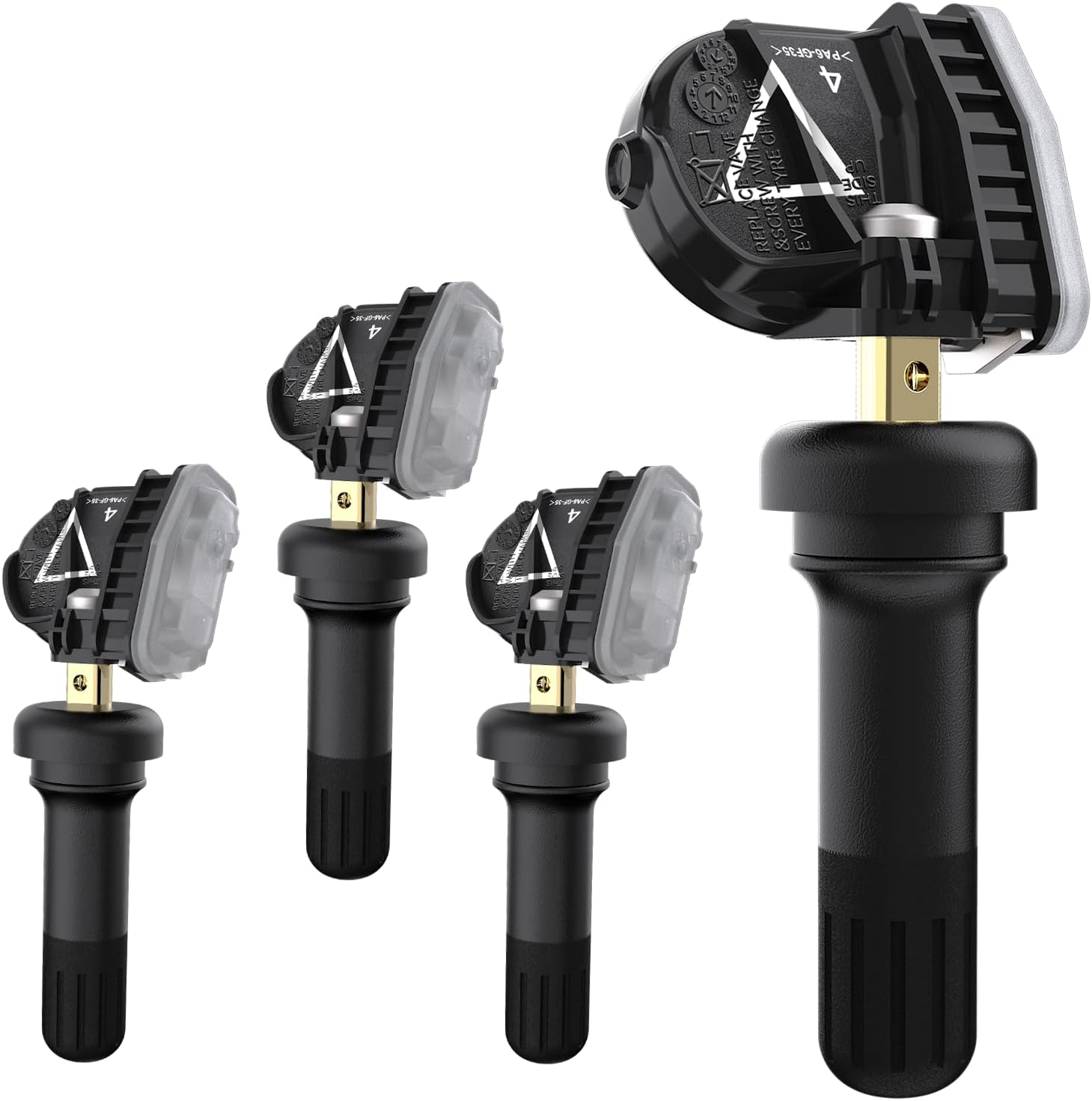 RENECTIV TPMS Sensor,4pcs 433MHz Tire Pressure Monitor Sensors Compatible with Chevy Cadillac Buick GMC Replace OE# 13598773,13516165