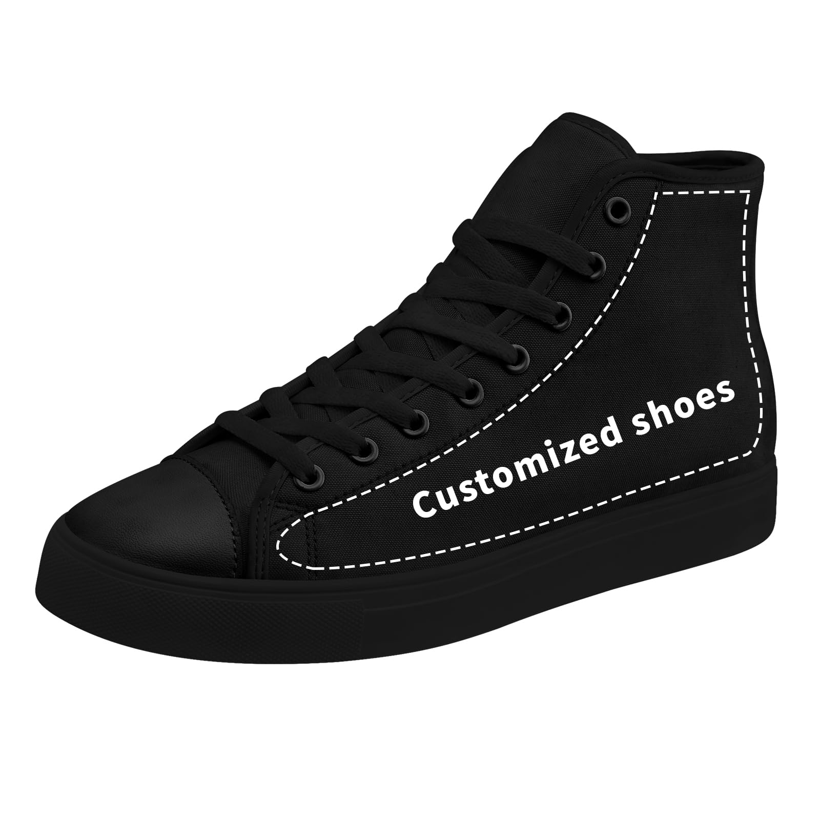 Personalisierte Paar High-Top Canvas-Schuhe für Herren und Damen - Geschenk für Paare mit Foto und Namen, leichte Flache Freizeit-Sneaker
