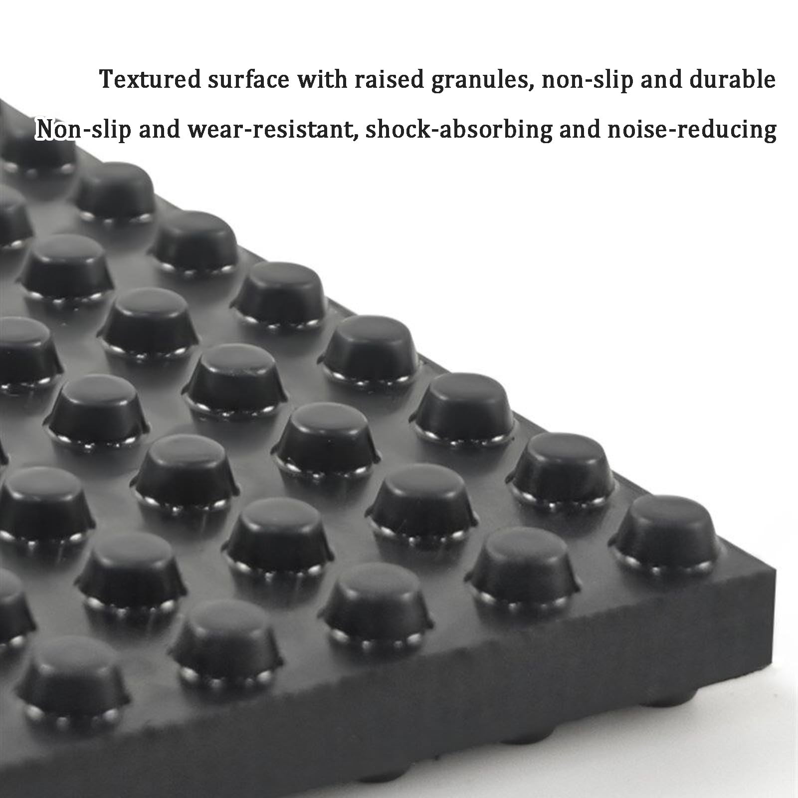 Rutschfeste Vibrationsdämpfungsmatte Stoßdämpfende Gummimatte für Heim Fitness Laufmaschine Waschmaschine Möbel Bodenschutz Geräuschreduzierung Isolationspad Italiano(200 * 400mm,20mm)