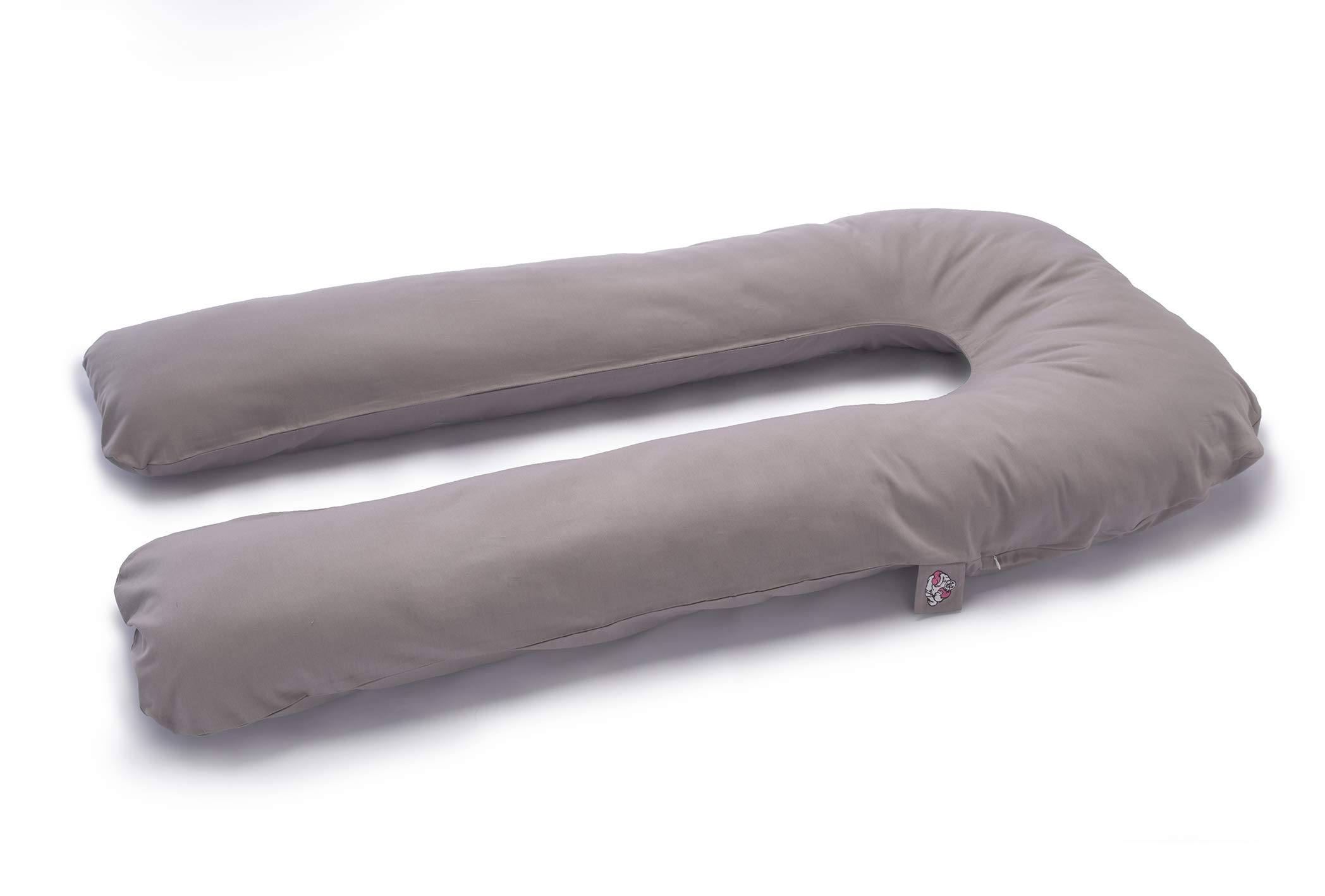Soul U | Soul Pillow U-Kissen 150x80cm | Seitenschläferkissen, Schwangerschafts- & Stillkissen, Lagerungskissen | mit abnehmbarem & waschbaren Außenbezug (100% Baumwolle) | grau