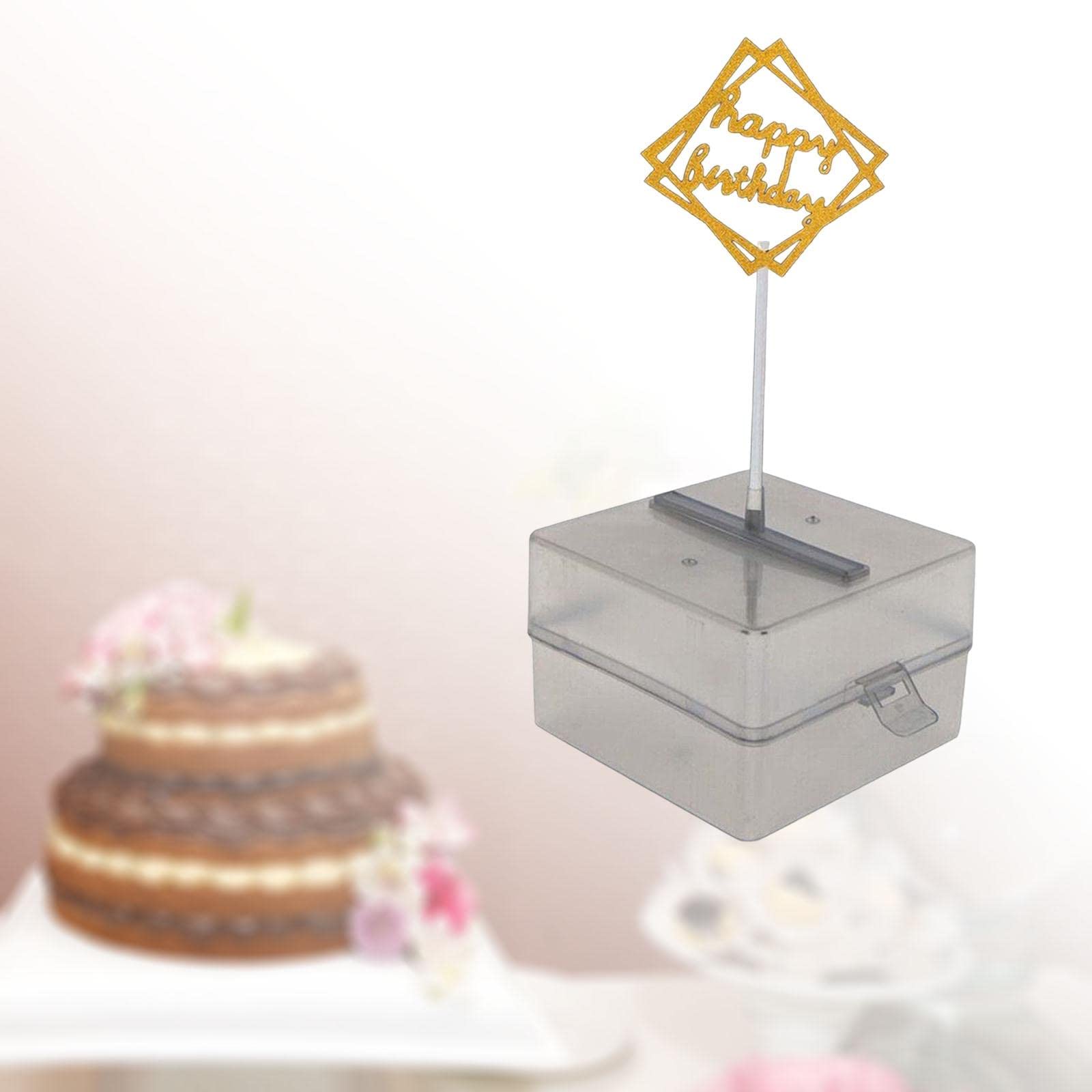 CALANDIS® Plastic Cake Money Box Safe Money Pulling Graduation and Birthday Accessory-image-49