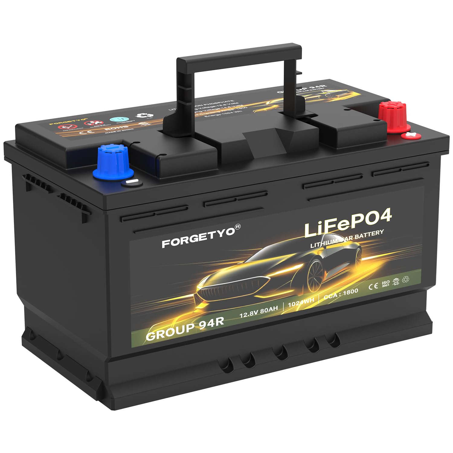 Forgetyo GROUP 94R LiFePO4 Lithium Battery