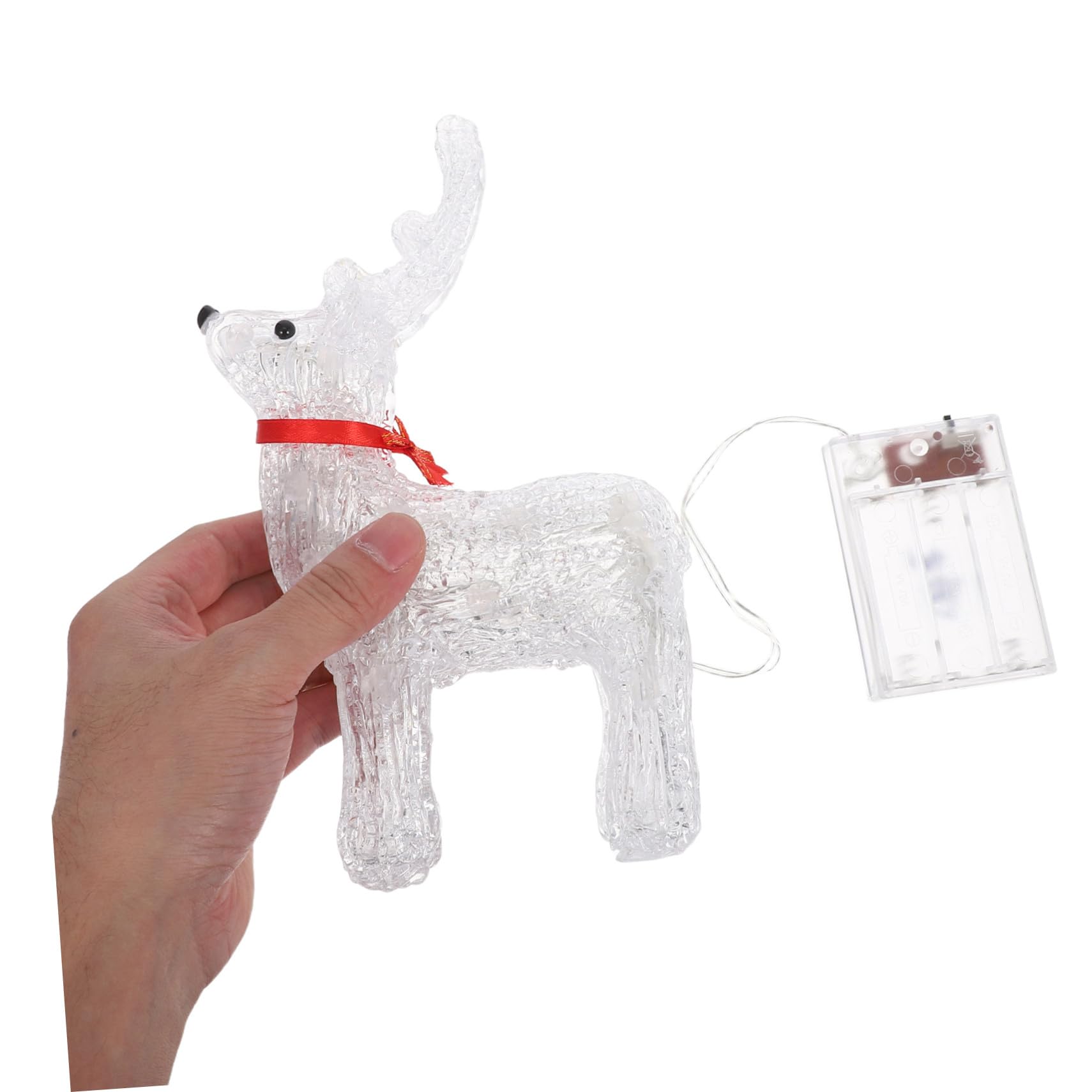 IMIKEYA Leuchtendes Rentier für Weihnachten Beleuchtete Rentierdeko für Zuhause Rentier-weihnachtsdekoration mit Led-licht Fensterdeko oder Tischornament