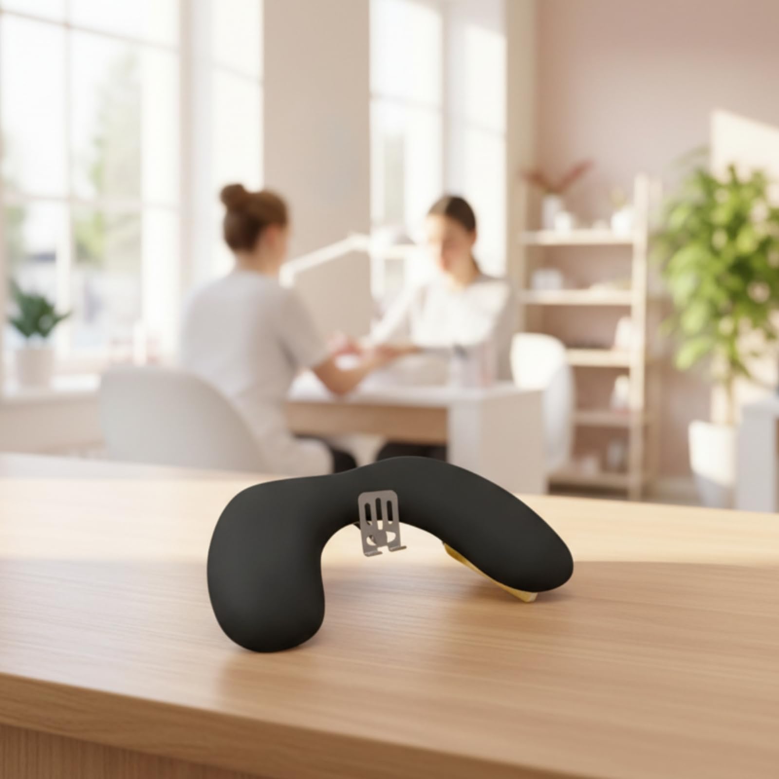 Reposa con Patas smontables Ergonómico Reposa en Forma Semicircular Ligero Reposabrazos para Manicuras, Eniastas Art,