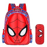UHOPEMI Waterproof 3D Comic School Backpack for Elementary Students - Lightweight Kids Bookbag Perfe