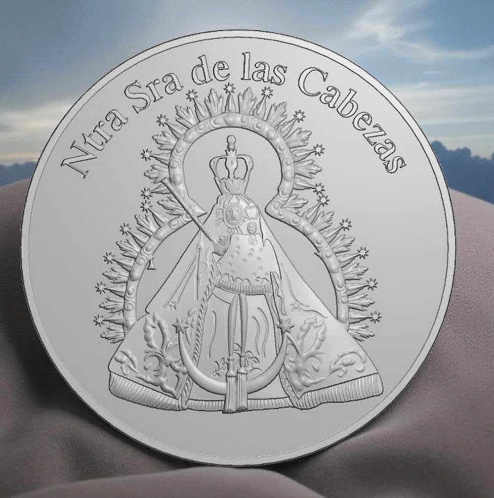 Arras de la Vírgen de Las Cabezas, con saquito de satén y Estuche.