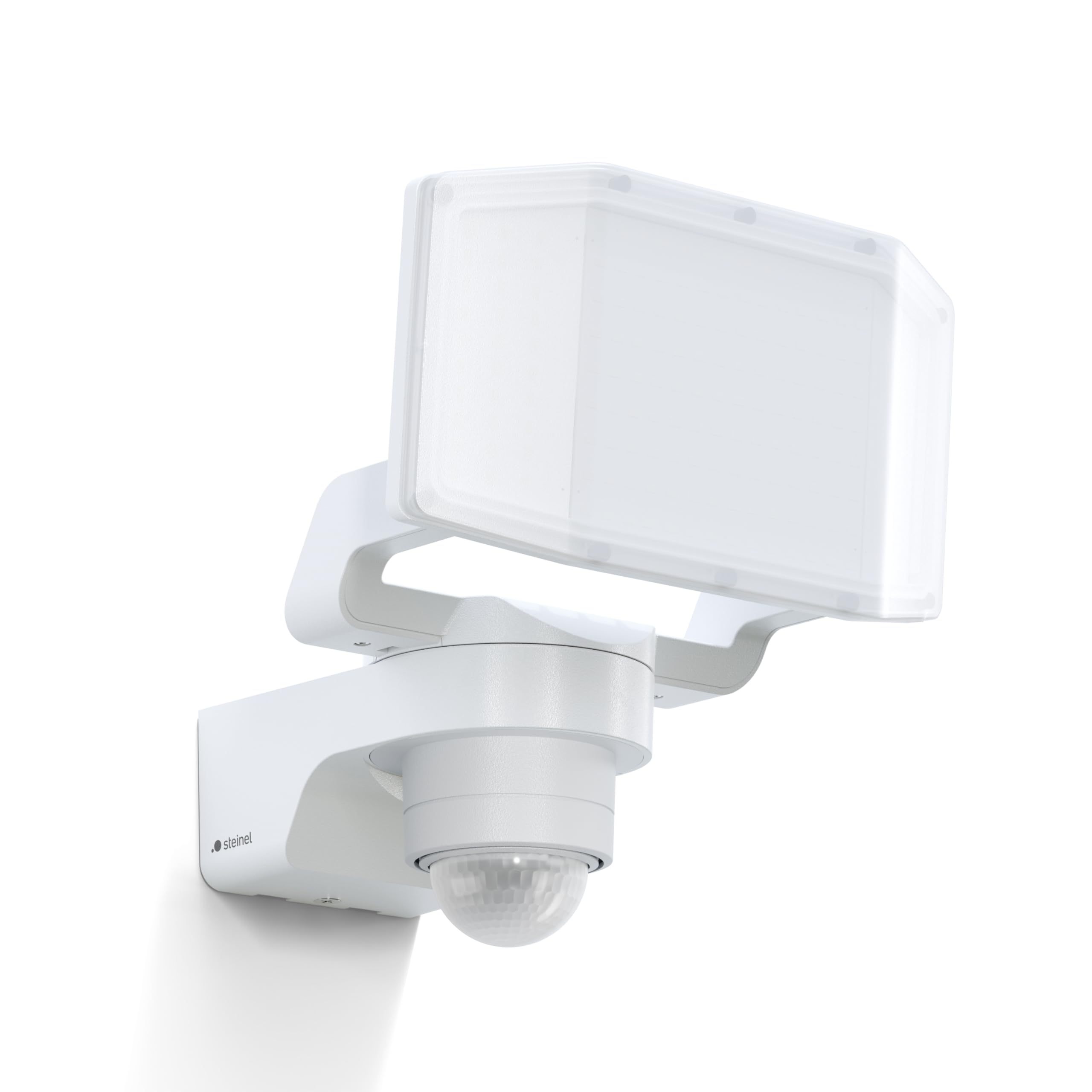 Steinel XLED PRO Expanse S LED Spotlight 240°/12 m Motion Sensor Panorama Floodlight LED Panel Fully Swivelling 14.3 W 3000 K IP54 White