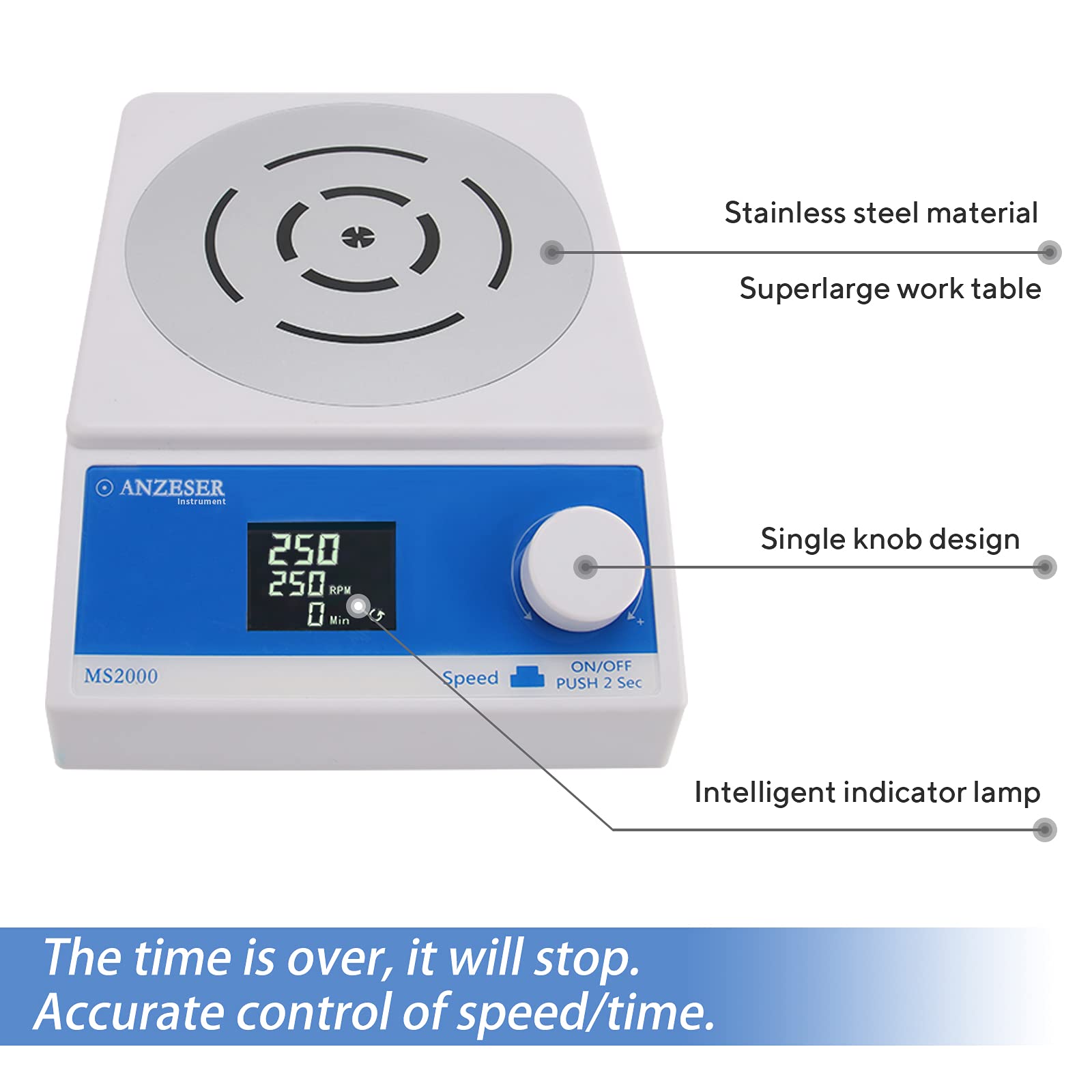 ANZESER Stirrer with LCD Display and Timing Function, 250