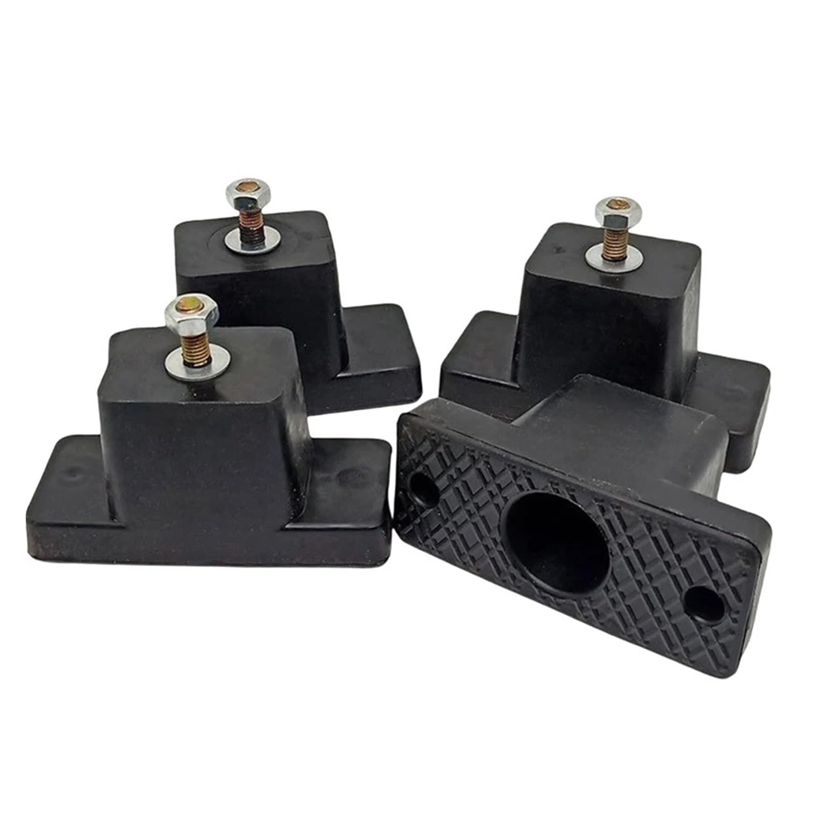 Ixllppyfn 4Pcs 4Pack Cushion Air Conditioner Rubber Vibration Mounting Bracket Shock Absorbing Anti-Vibration Isolator Pads Bracket