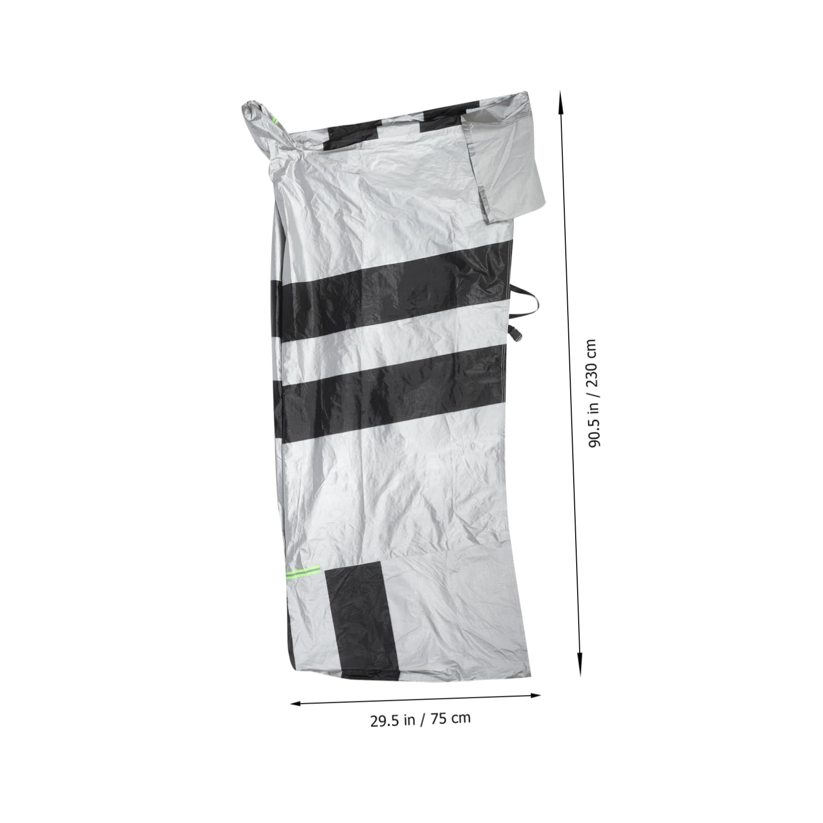 ULTECHNOVO Housse de Protection en Coton Flock Noir et Argenté Imperméable pour Trottinette Électrique et Vélo pour Usage Extérieur Pluie et Poussière