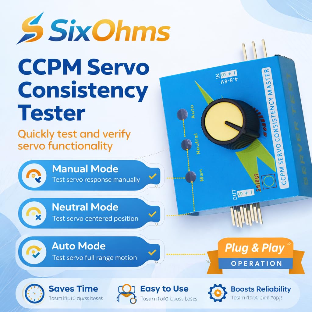 Dilwe Rc Motor Servo Tester, Ccpm Servo Consistency Master M | Envío gratis Dilwe Rc Motor Servo Tester, Ccpm Servo Consistency Master M | Envío gratis
