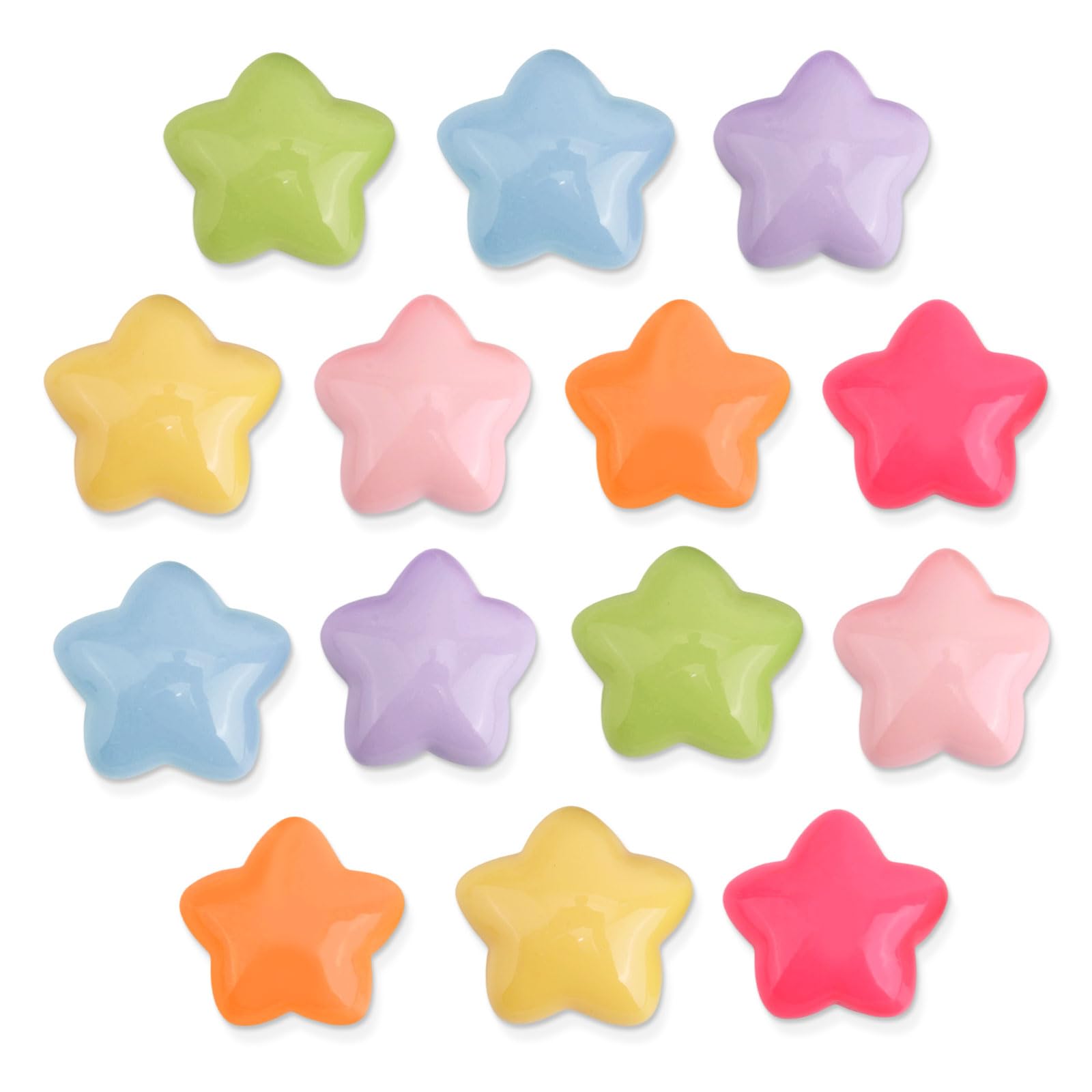 15 Magneti Frigorifero A Stella 3D KEYDUACU – Colorati In Resina – 16mm – Per Cucina, Ufficio E Lavagne Magnetiche - 4