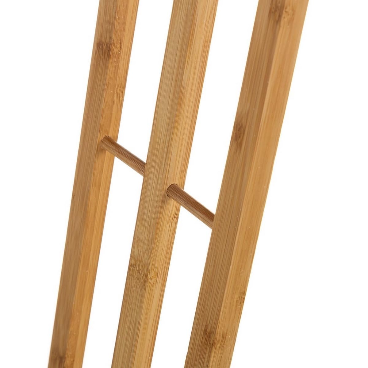 Toallero múltiple Natural de Madera de bambú de 40x24x82 cm - LOLAhome