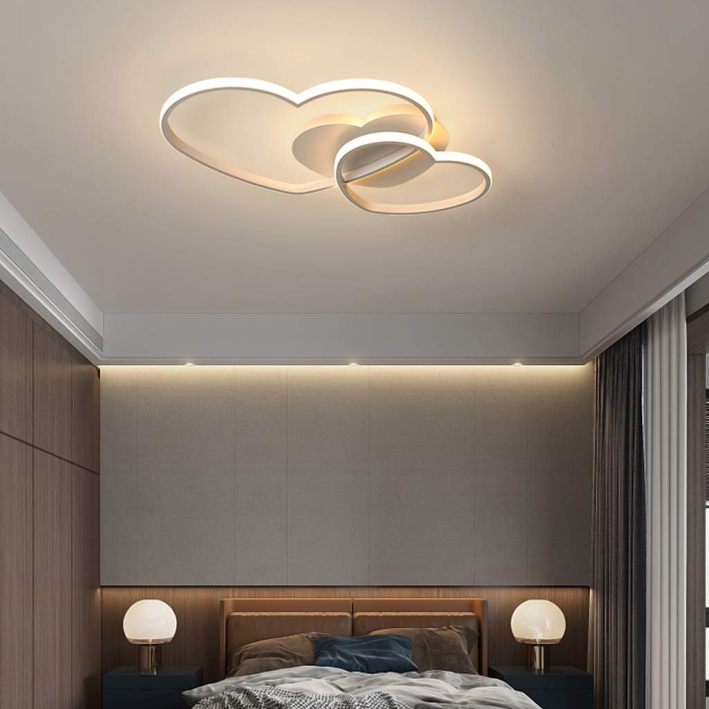 Lampada da soffitto a LED dimmerabile per Bambini, a Forma di Cuore, in Materiale Acrilico con Telecomando, Lampada da soffitto per Camera da Letto, cameretta dei Bambini, telecoma