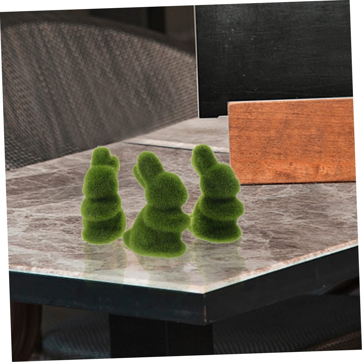 ABOOFAN 24pièces Décoration De Pâques Modèle De Lapin Ornements pour Fête Et Maison Accessoires De Table Détails Délicats